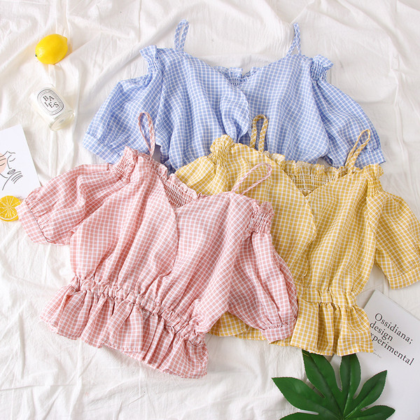 Cămașă de damă cu mâneci căzute în mai multe culori