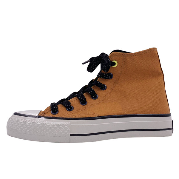 Adidasi inalti de dama de culoare maro si talpa plata