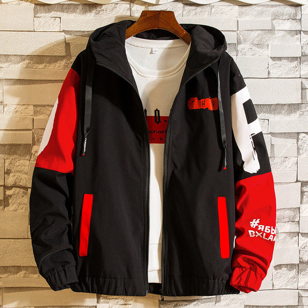 Jachetă modernă pentru bărbați în mai multe culori cu inscripție