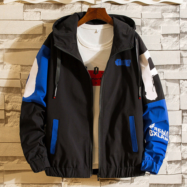 Jachetă modernă pentru bărbați în mai multe culori cu inscripție