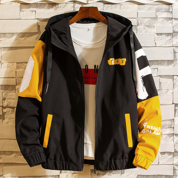 Jachetă modernă pentru bărbați în mai multe culori cu inscripție