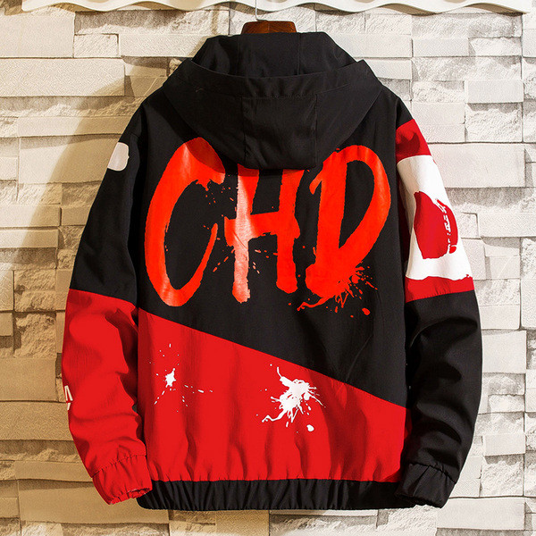 Jachetă modernă pentru bărbați în mai multe culori cu inscripție