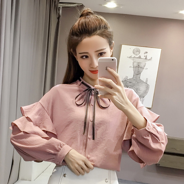 Modern női ing több színben, széles ujjal