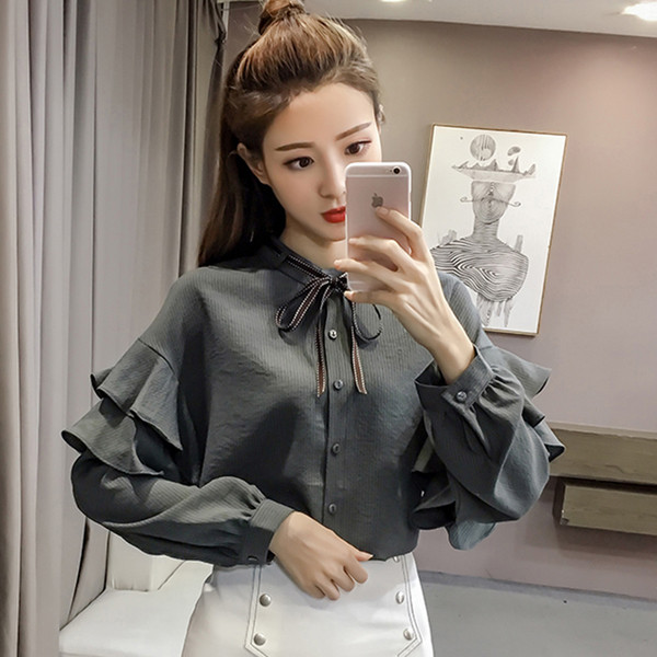 Modern női ing több színben, széles ujjal