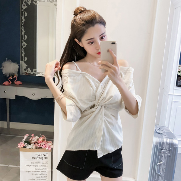 Modern női kockás ing két színben