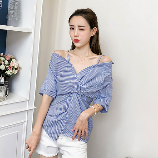 Modern női kockás ing két színben