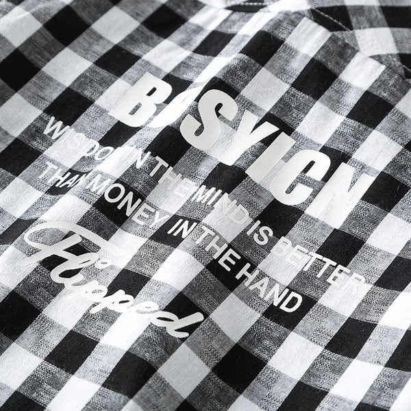 Cămașă pentru copii în carouri pentru băieți în trei culori