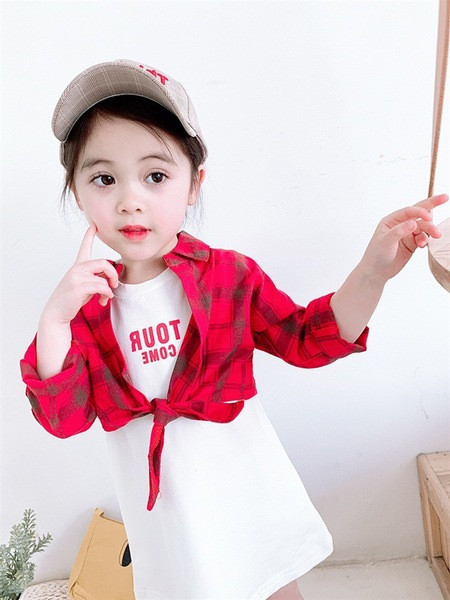 Modern gyerek kockás ing lányoknak többféle színben