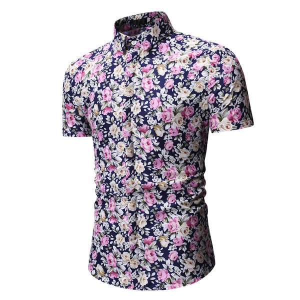 Virágmintás nyári férfi ing három színben