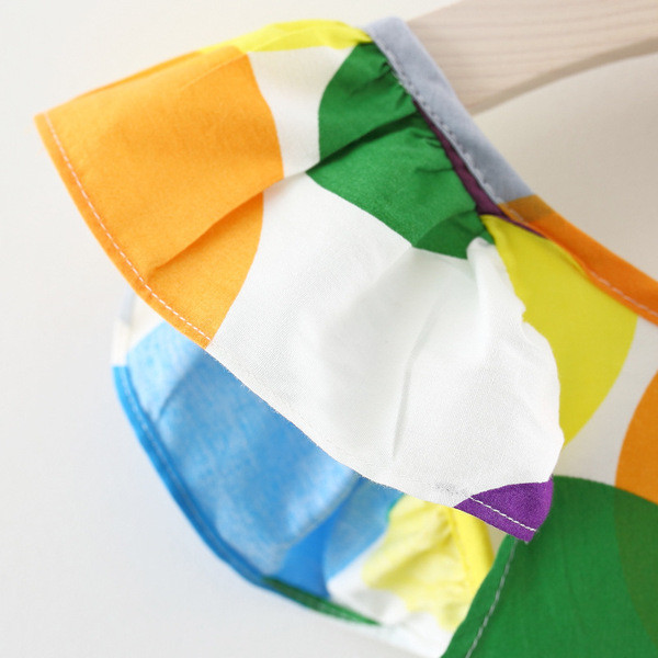 Rochie modernă pentru copii cu motiv colorat