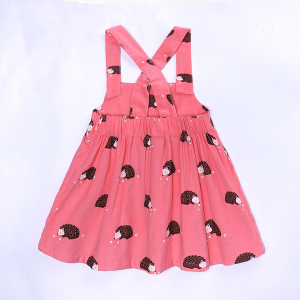 Rochie moderna pentru copii roz cu aplicatie si nasturi