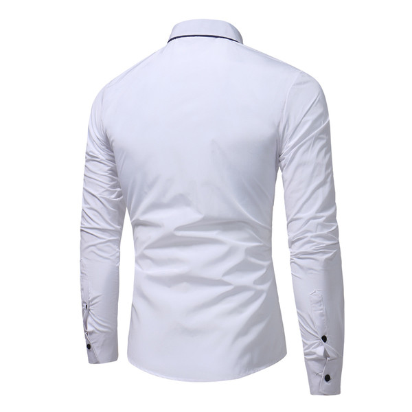 Sportos-elegáns férfi hosszú ujjú ing fekete, piros és fehér színekben