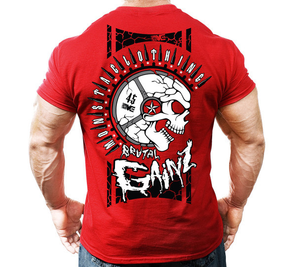 Tricou casual barbatesc in patru culori cu aplicatie pe spate