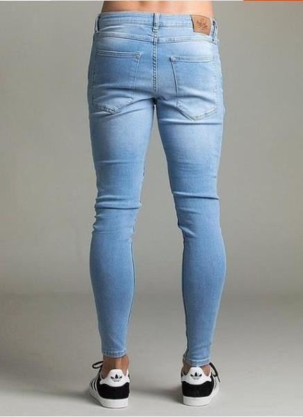 Modern férfi farmer szakadt motívumokkal Karcsú modell két színben