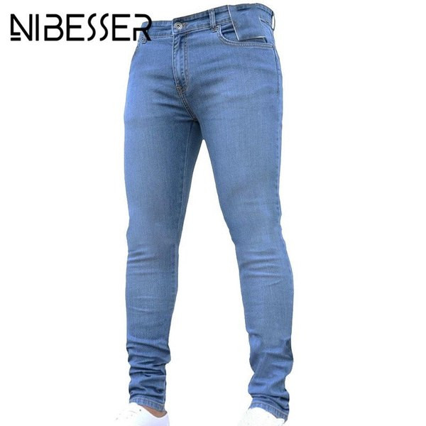 Modern férfi farmer Karcsú modell két színben