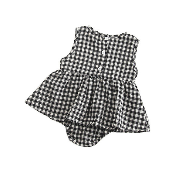 Modern gyerek kockás body lányoknak két színben
