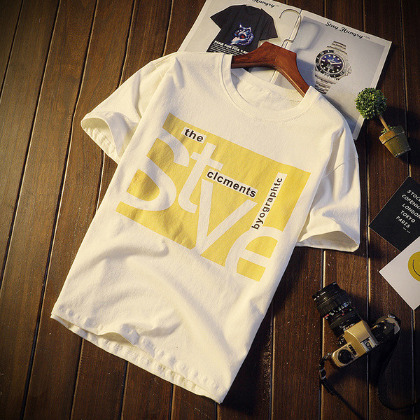 Modern férfi póló két színben, rátéttel