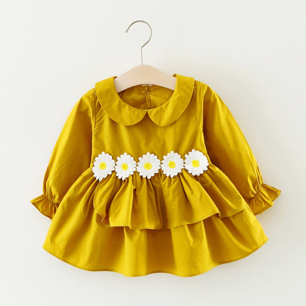 Stílusos gyerekruha három színben 3D elemmel