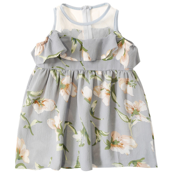 Stílusos gyerekruha modell virágos motívumokkal