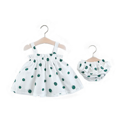 Fehér, pöttyös gyerekruha lányoknak