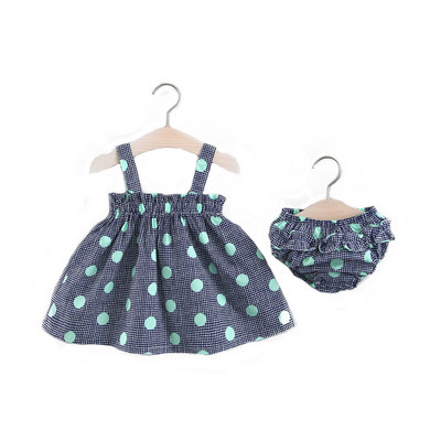 Fehér, pöttyös gyerekruha lányoknak