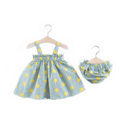 Fehér, pöttyös gyerekruha lányoknak