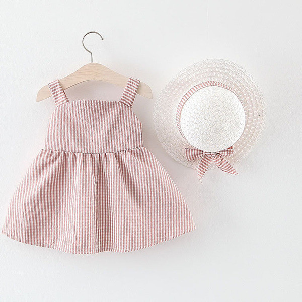 Modern kockás gyerekruha három színben, szalaggal