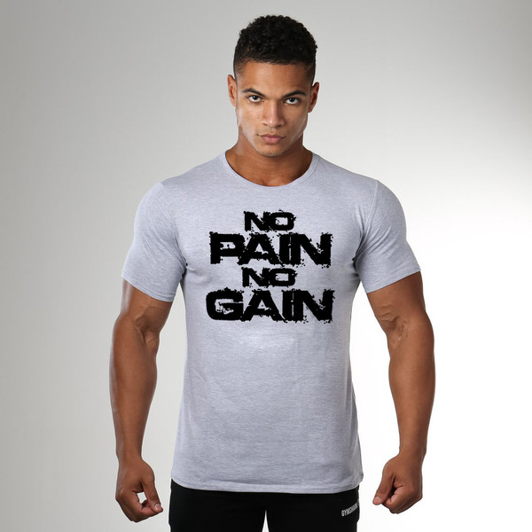 Lezser férfi póló rövid ujjal, hímzett felirattal