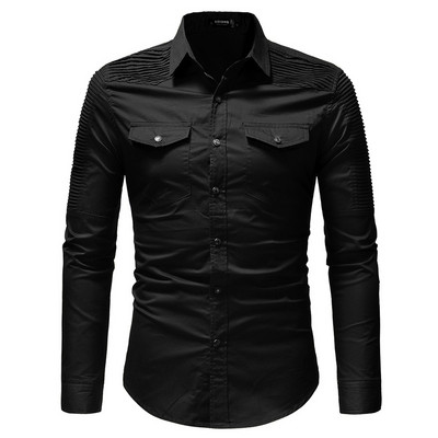 Sportos-elegáns férfi ing zsebekkel, három színben