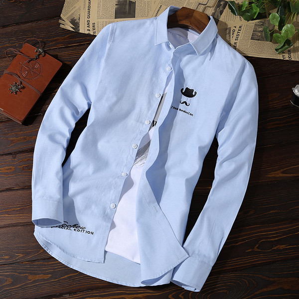 Férfi ing hosszú ujjal és rátéttel, két modellben