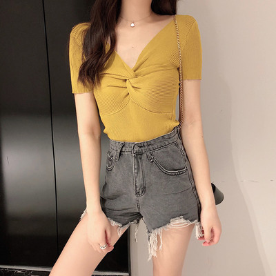 Rövid ujjú női blúz több színben