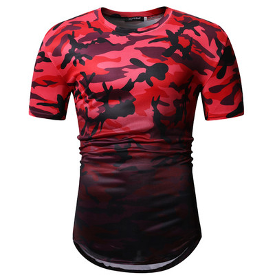 Alkalmi férfi póló terepszínű mintával, három színben