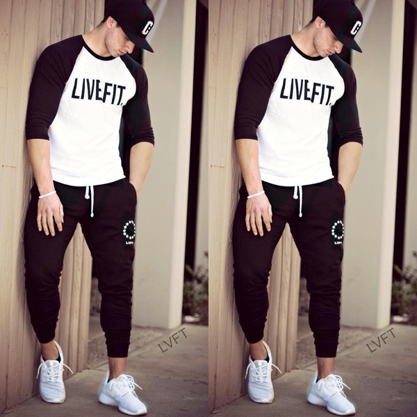 Modern férfi sportnadrág három színben