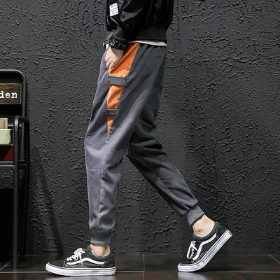 Sport és alkalmi férfi nadrág két színben nyakkendővel