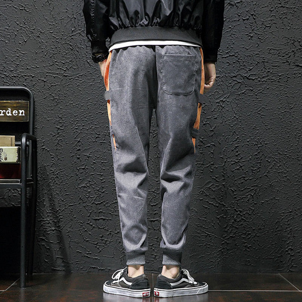 Sport és alkalmi férfi nadrág két színben nyakkendővel