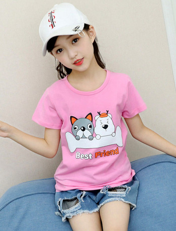 Καθημερινή παιδική μπλούζα για κορίτσια με διάφορα χρώματα