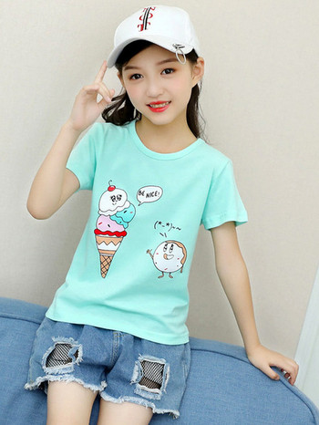 Καθημερινή παιδική μπλούζα για κορίτσια με διάφορα χρώματα