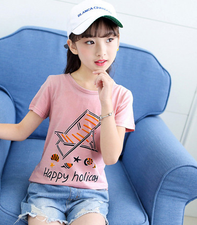 Alkalmi gyerek póló lányoknak több színben rátéttel