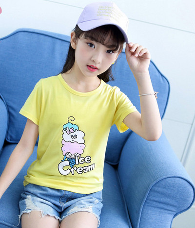 Alkalmi gyerek póló lányoknak több színben rátéttel