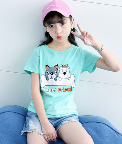 Alkalmi gyerek póló lányoknak több színben rátéttel