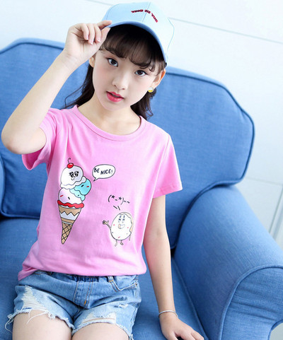 Alkalmi gyerek póló lányoknak több színben rátéttel