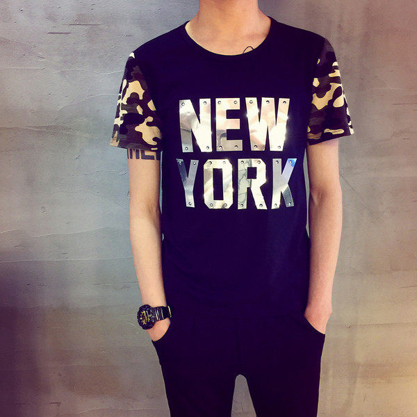 Stílusos férfi póló két színben