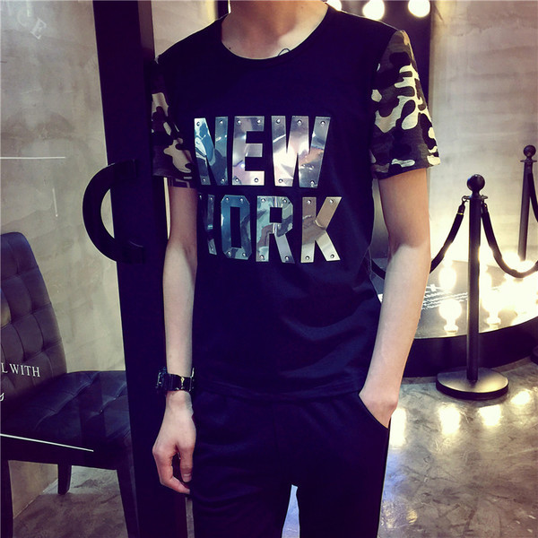 Stílusos férfi póló két színben