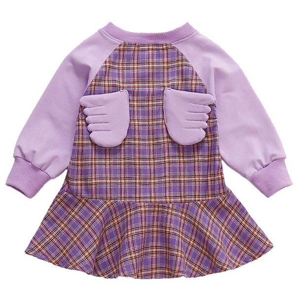 Modern gyerekruha lányoknak 3D elemmel a hátán, két modellben