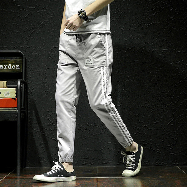 Férfi sportnadrág három színben, színes szegéllyel