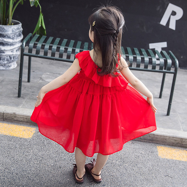 Stílusos piros gyerekruha lányoknak