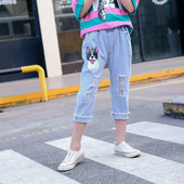 Modern gyerekfarmer lányoknak rátéttel