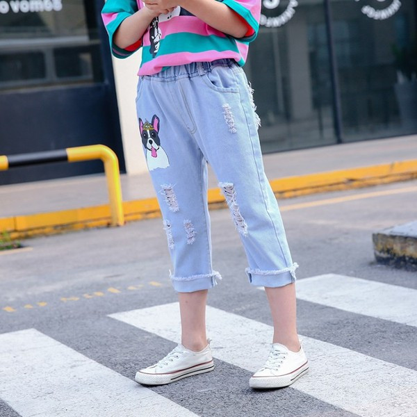 Modern gyerekfarmer lányoknak rátéttel