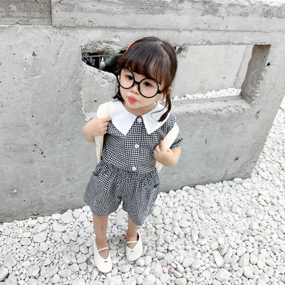 Stílusos gyerekszett lányoknak, két részből áll, fekete, piros és rózsaszín színben