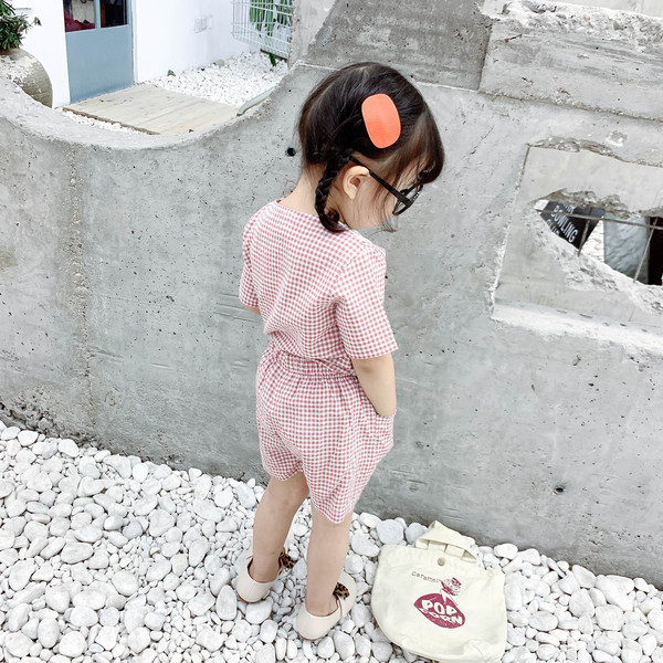 Stílusos gyerekszett lányoknak, két részből áll, fekete, piros és rózsaszín színben